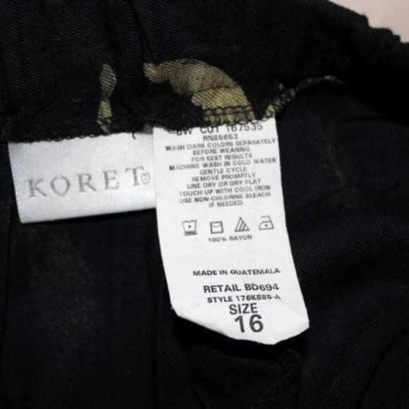 Chaus Long Print Skirt Size 16 NWOT - Picture 2 of 2